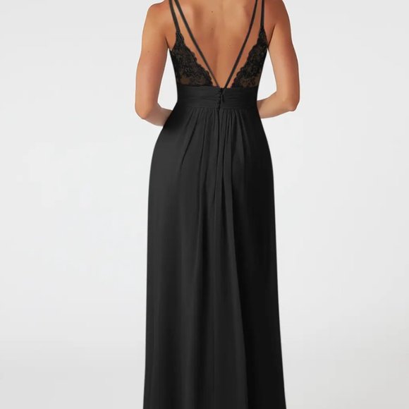 NWT Black Azazie Bridesmaid/Formal Dress Size 8 - Picture 6 of 10